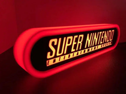 Super Nintendo 3d Printed Led Sign FYLZGO Signs