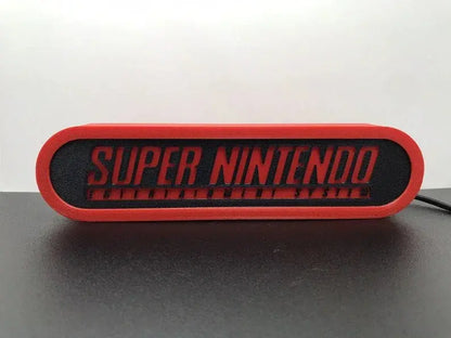 Super Nintendo 3d Printed Led Sign FYLZGO Signs