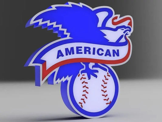 Major League Baseball American League Logo LED LightBox Sign / Lamp - FYLZGO Signs