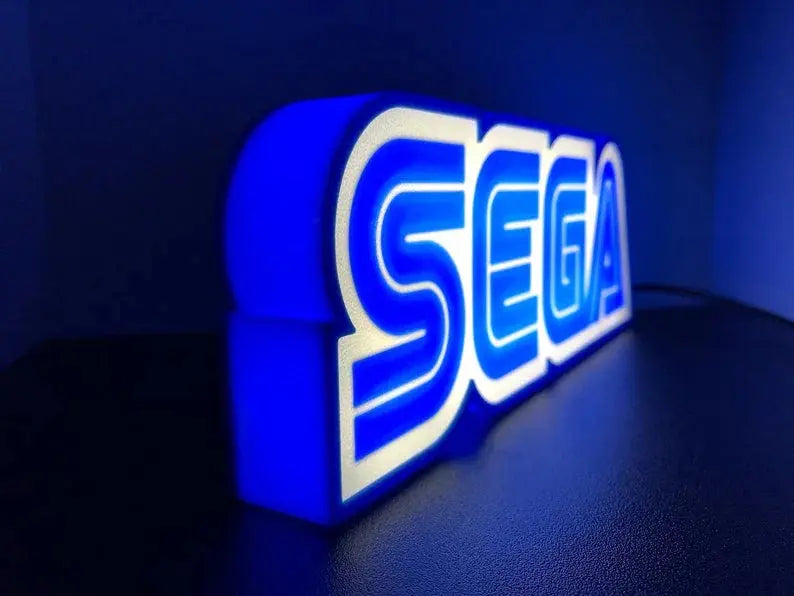 Sega 3d Printed Led Sign FYLZGO Signs