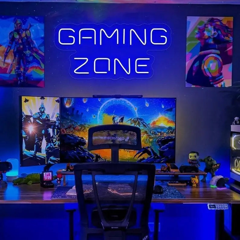 Game zone neon sign,Game zone led sign,Game zone wall decor,Game room neon sign,Video game neon sign,Gamer room neon sign,Game room led sign FYLZGO Signs
