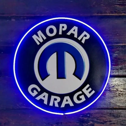 Design inspired 18" dodge Mopar garage hemi LED neon Sign with blue light FYLZGO Signs