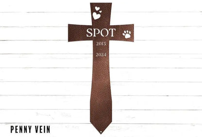 Cross Pet Memorial Personalized Garden Stake | Pet Grave Marker | Pet Loss | Sympathy Gift | Yard Art | Garden Decor | Gift for Her FYLZGO Signs