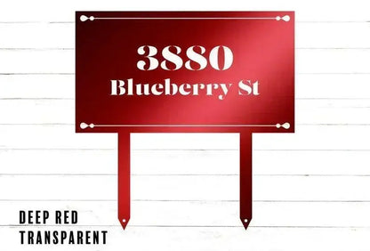 Metal Yard Stake Address Sign | Metal House Numbers | Address Sign With Stakes | Address Sign | Garden Stake Art | Outdoor Decor FYLZGO Signs