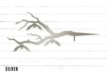 Hanging Bat Metal Tree Stake | Halloween Bat Decoration | Bat Yard Art | Halloween Decor | Halloween Bat | Gothic Decor FYLZGO Signs