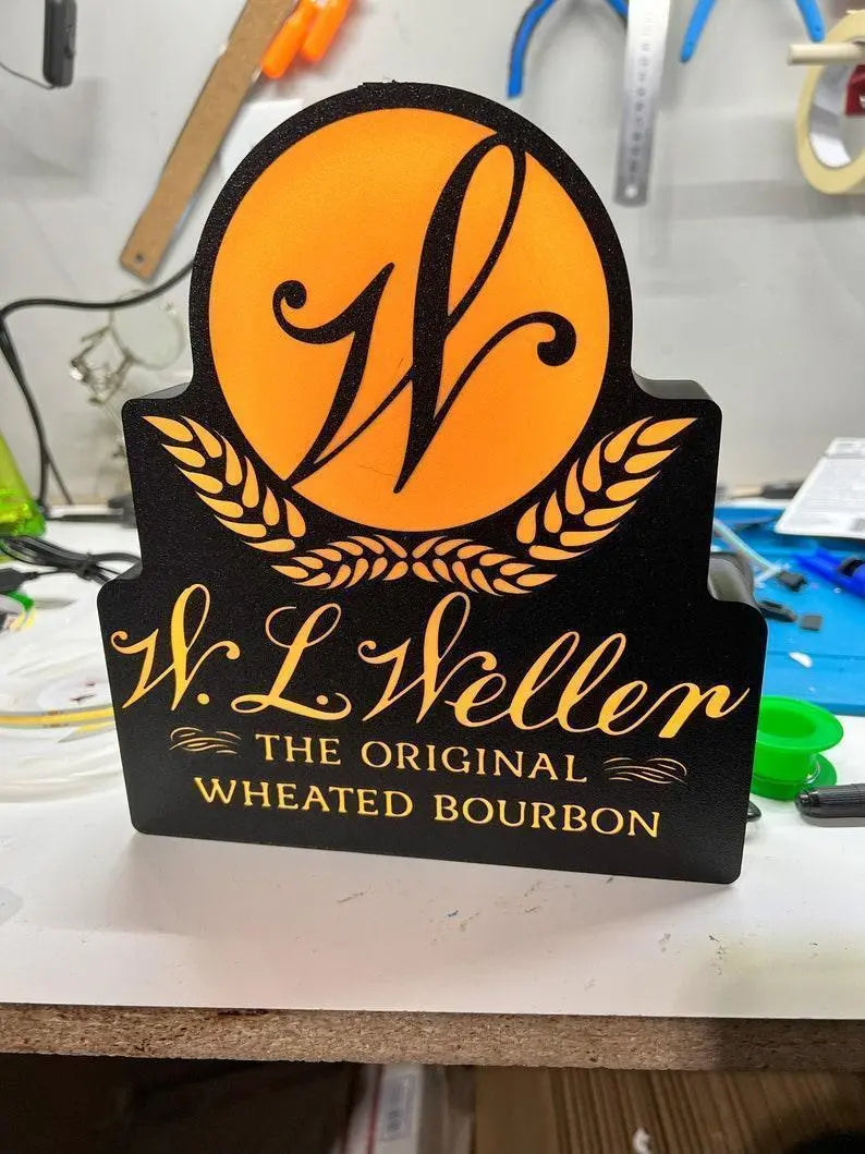 Weller Bourbon Led Lightbox - Handcrafted Whiskey-Inspired Home Decor FYLZGO Signs