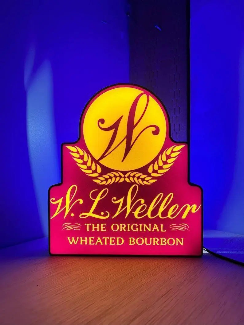 Weller Bourbon Led Lightbox - Handcrafted Whiskey-Inspired Home Decor FYLZGO Signs