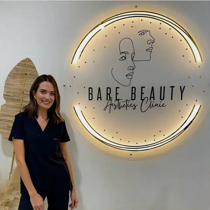 Custom Acrylic Business Logo Sign,Custom Light up Sign,3D Round Business Logo Sign,Salon Decor,Salon Sign,Office Storefront ,led Wall Sign FYLZGO Signs