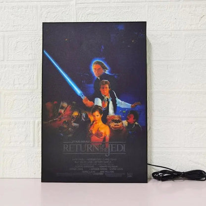 Star Wars Return of the Jedi Movie Poster LED Lightbox | Fully Dimmable & Powered by USB FYLZGO Signs