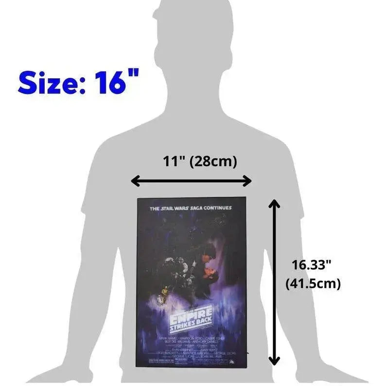 Star Wars The Empire Strikes Back Movie Poster LED Lightbox, Fully Dimmable & Powered by USB FYLZGO Signs