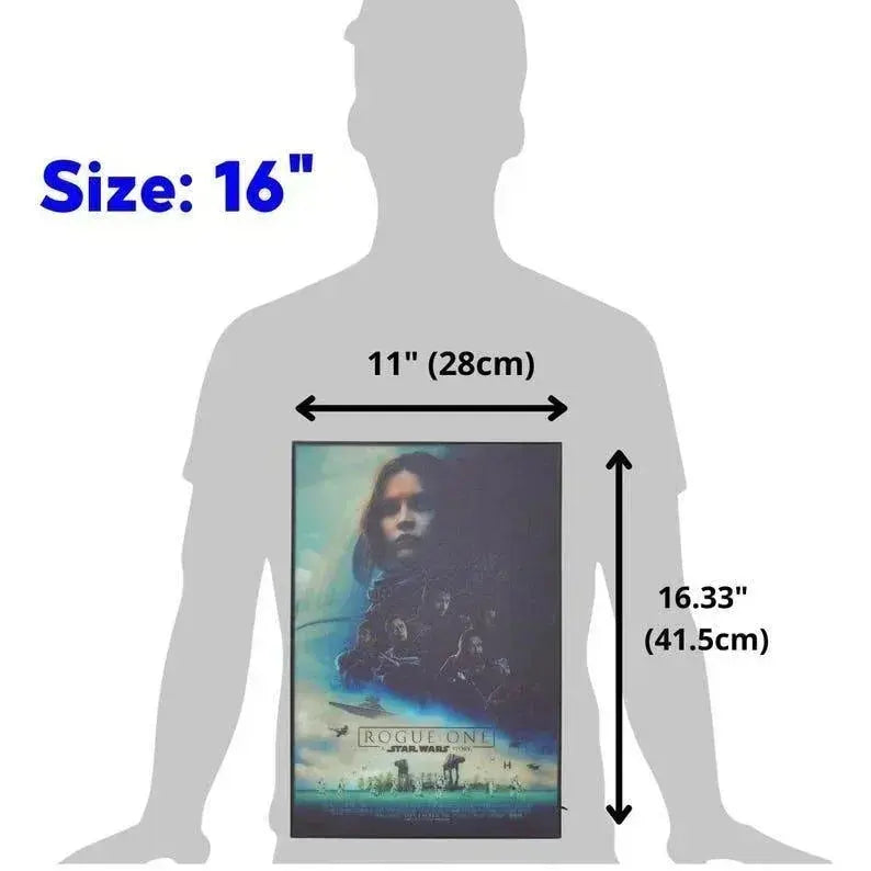 Star Wars Rogue One Movie Poster LED Lightbox, Fully Dimmable & Powered by USB FYLZGO Signs