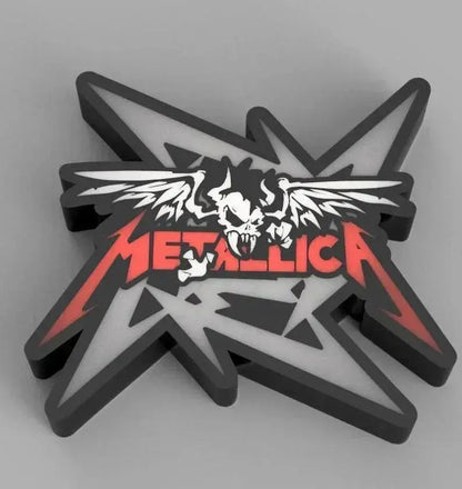 Lamp - Metallica - LED - sign - Light Box - Personalized - rock - rock and roll - Lighting - Metal - Heavy Metal FYLZGO Signs