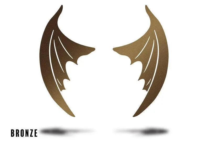 Fantasy Bat Wings Metal Wall Decor | Demon Wings Wall Hanging | Halloween Decor | The Bat Boys Wall Art | Bookish Home Decor FYLZGO Signs