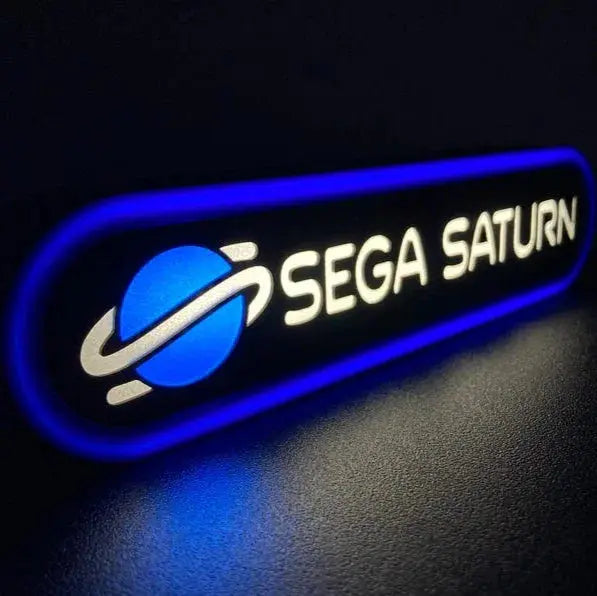 Sega Saturn 3d Printed Led Sign FYLZGO Signs