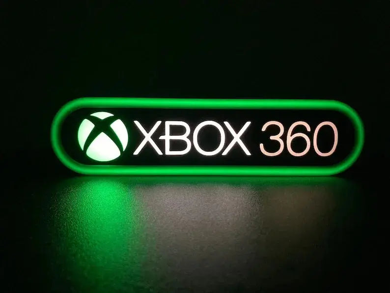 Xbox 360 3d Printed Led Sign FYLZGO Signs