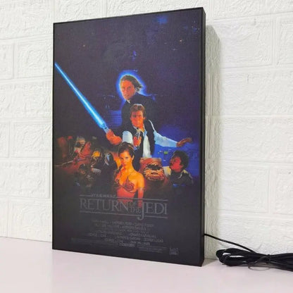 Star Wars Return of the Jedi Movie Poster LED Lightbox | Fully Dimmable & Powered by USB FYLZGO Signs