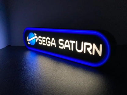Sega Saturn 3d Printed Led Sign FYLZGO Signs