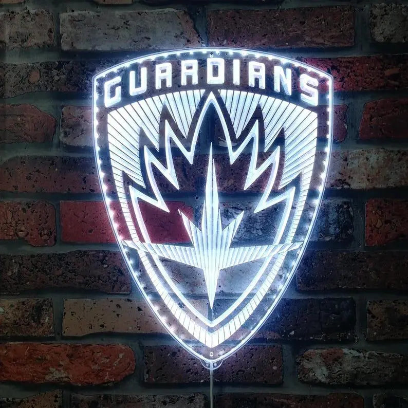 Guardians of the Galaxy Chroma Shape Light Sign, Video Game Room Night Light, Neon Colors Transition Wall Plaque FYLZGO Signs