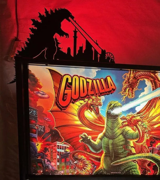 Godzilla Door Frame Topper Metal, Tokyo Dragon Door Topper, Metal Wall Art, Monster Lizard Door Hanging, Godzilla Wall Decor FYLZGO Signs