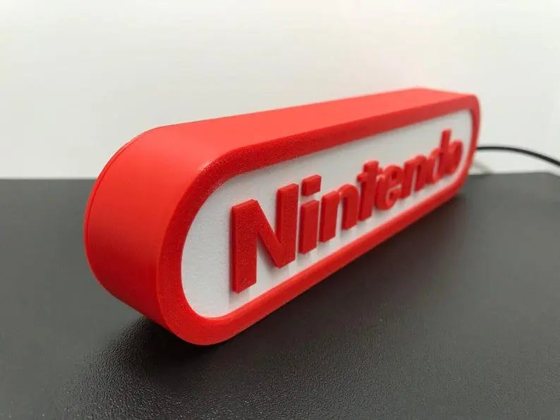 Nintendo 3d Printed Led Sign FYLZGO Signs