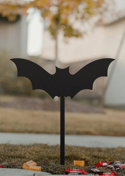 Bat Yard Stake | Halloween Decor | Spooky Yard Art | Outdoor Halloween Decor | Bat Decor | Halloween Bat | Cute Bat FYLZGO Signs