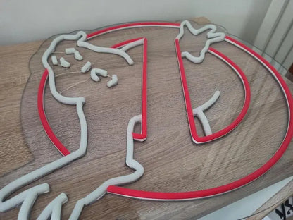 Stay Puft Ghostbusters Marshmallow man neon led light fanmade - Ghostbuster led Wallart - Movie led light sign - Bibdendum man led handmade FYLZGO Signs