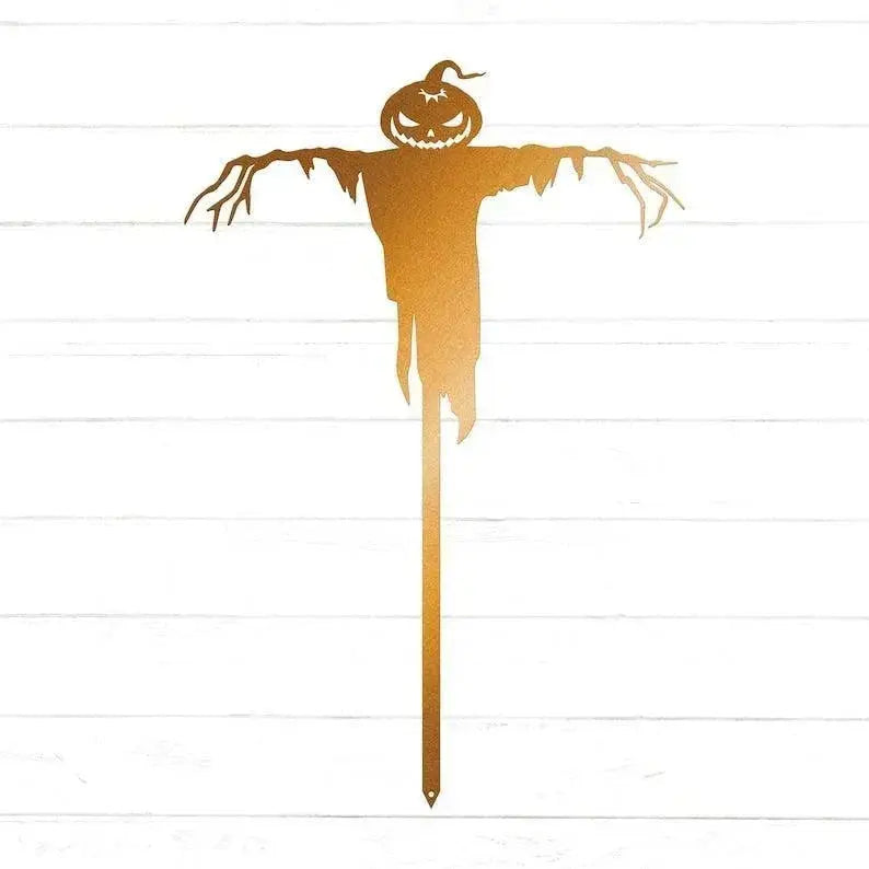 Scarecrow Yard Stake | Halloween Decor | Spooky Yard Art | Outdoor Halloween Decor | Scarecrow Decor | Fall Scarecrow FYLZGO Signs