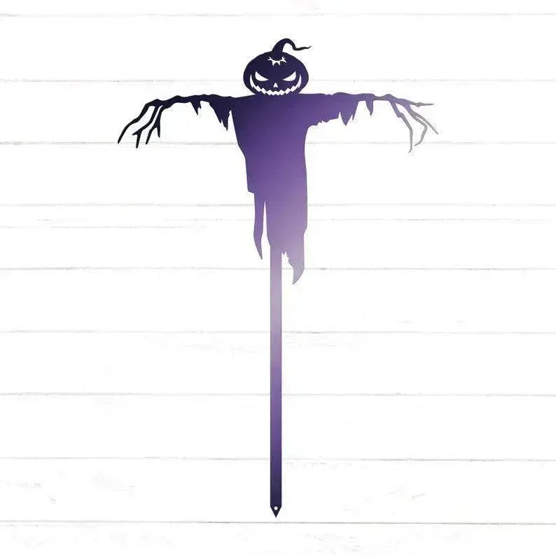 Scarecrow Yard Stake | Halloween Decor | Spooky Yard Art | Outdoor Halloween Decor | Scarecrow Decor | Fall Scarecrow FYLZGO Signs