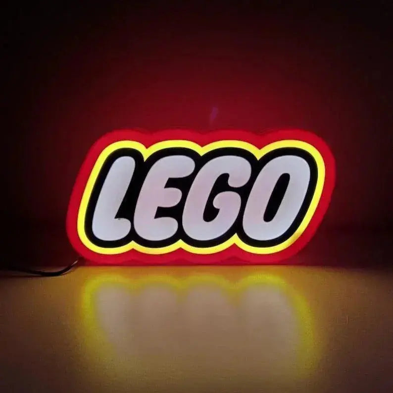 LEGO 3D LED LIGHT SIGN, funny gadgets, lamp, game room decoration light sign FYLZGO Signs