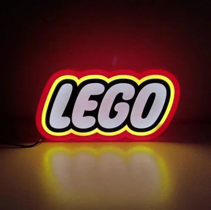 LEGO 3D LED LIGHT SIGN, funny gadgets, lamp, game room decoration light sign FYLZGO Signs