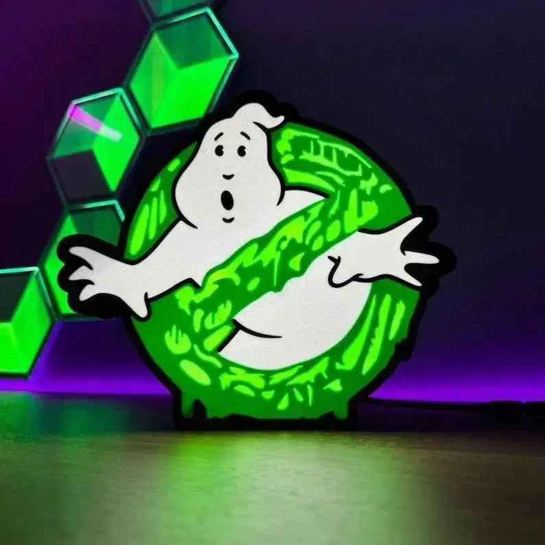 Ghostbusters inspired LED Light Box FYLZGO Signs