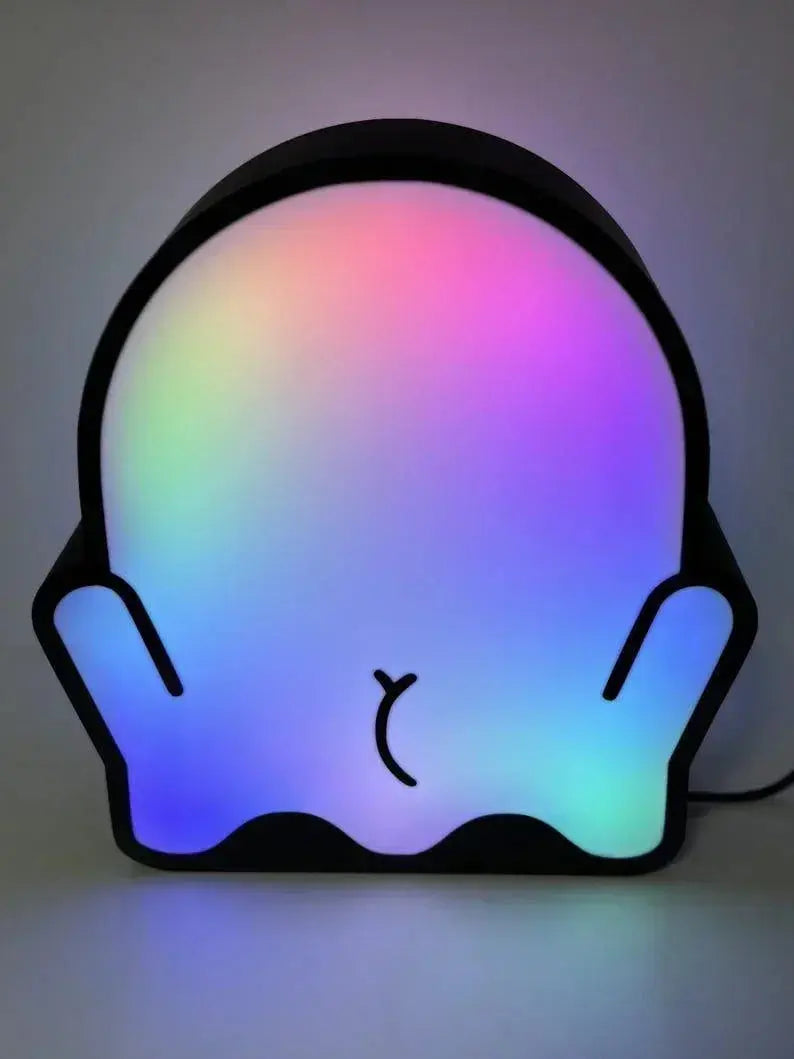Halloween Ghost Light Decoration | Double Sided 3D Printed Ghost LED Light | Halloween Decor | Funny Halloween Decoration FYLZGO Signs