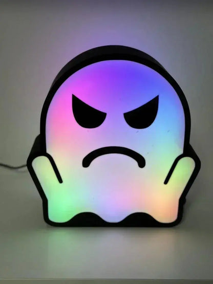 Halloween Ghost Light Decoration | Double Sided 3D Printed Ghost LED Light | Halloween Decor | Funny Halloween Decoration FYLZGO Signs