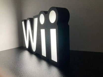 Nintendo Wii 3d Printed Led Sign FYLZGO Signs