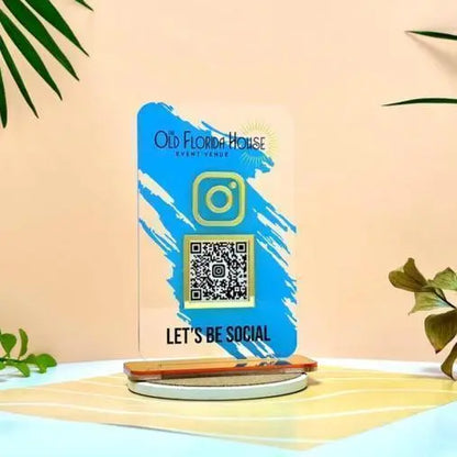 Custom QR Code Sign, Social Media QR Code Sign, QR Code Display Sign Acrylic, Payment Method Sign, Custom Logo Sign, Salon Sign, Beauty Sign FYLZGO Signs