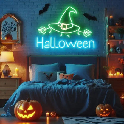 Ghost Boo Neon Sign, Boo Led Sign, Ghost Led Light, Custom Halloween Neon Sign Decoration, House Decor, Spooky Haunted Decor For Kid Gift FYLZGO Signs