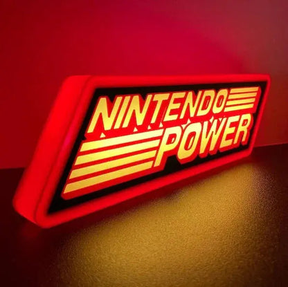 Nintendo Power 3d Printed Led Sign FYLZGO Signs