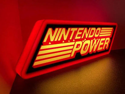 Nintendo Power 3d Printed Led Sign FYLZGO Signs