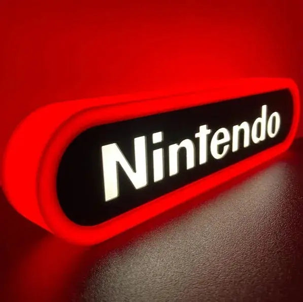 Nintendo v2 3d Printed Led Sign FYLZGO Signs