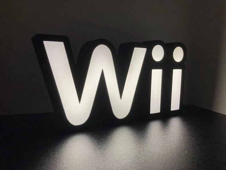 Nintendo Wii 3d Printed Led Sign FYLZGO Signs