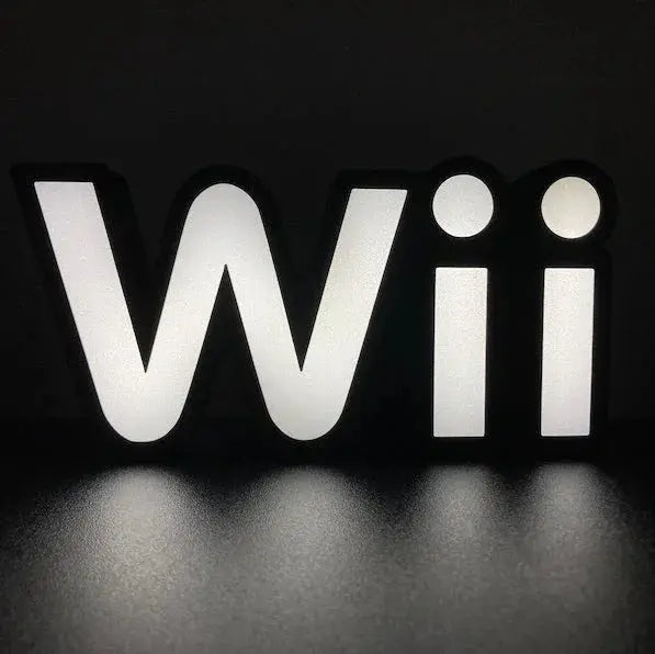 Nintendo Wii 3d Printed Led Sign FYLZGO Signs