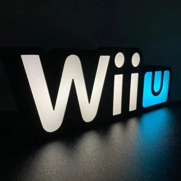 Nintendo Wii U 3d Printed Led Sign FYLZGO Signs