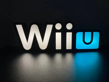 Nintendo Wii U 3d Printed Led Sign FYLZGO Signs