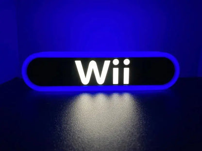 Nintendo Wii V2 3d Printed Led Sign FYLZGO Signs