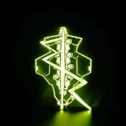 Cyberpunk Edge David Neon Chroma Shape Light Sign, Custom Game Room Night Light, Neon Colors Transition Wall Plaque FYLZGO Signs