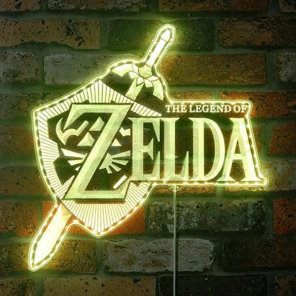 Legend of Zelda 3D Style Night Light Neon LED Sign, Christmas Gifts, Game Room Decor Gifts FYLZGO Signs