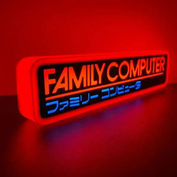 Family Computer 3d Printed Led Sign FYLZGO Signs