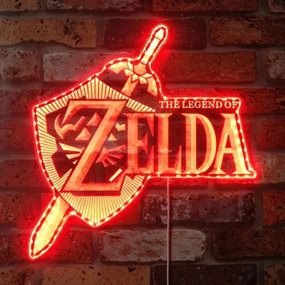 Legend of Zelda 3D Style Night Light Neon LED Sign, Christmas Gifts, Game Room Decor Gifts FYLZGO Signs