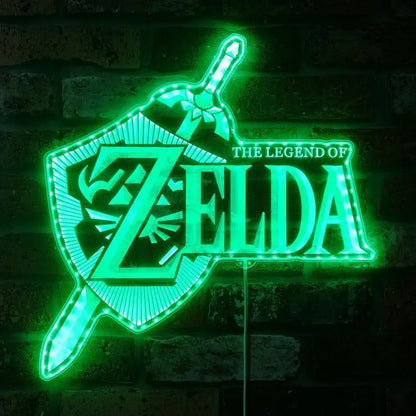 Legend of Zelda 3D Style Night Light Neon LED Sign, Christmas Gifts, Game Room Decor Gifts FYLZGO Signs