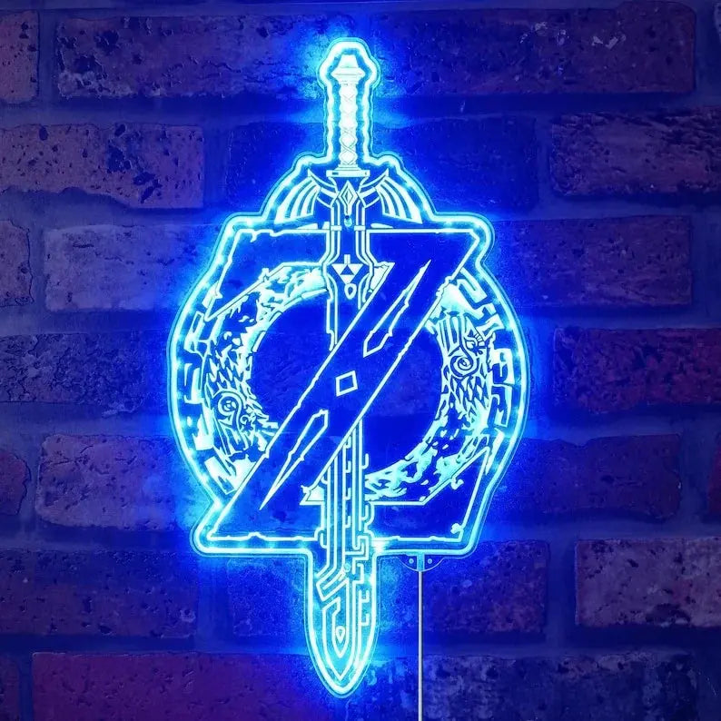 Legend of Zelda 3D Style Night Light Neon LED Sign, Christmas Gifts, Game Room Decor Gifts FYLZGO Signs